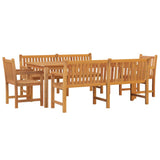 5 Piece Garden Dining Set Solid Wood Teak 3157173