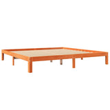 Bookcase Bed without Mattress Wax Brown 180x200 cm Solid Wood Pine 3324375