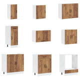 14 Piece Kitchen Cabinet Set Kalmar Old Wood Engineered Wood 3314979