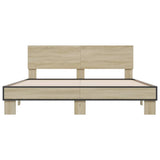 Bed Frame without Mattress Sonoma Oak 160x200 cm 3280183