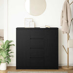 Sideboard with Drawers Black Oak 100.5x35x98.5 cm Engineered Wood 3328454