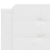 Bed Frame with LED without Mattress "Zadar" White 200x200 cm 3214132