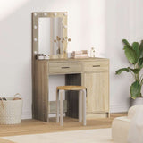 Dressing Table 2 pcs Brown 50 x 41 x 135 cm Engineered wood 3334238