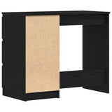 Desk Black Oak 90x45x76 cm Engineered Wood 862490