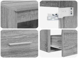 Bathroom Furniture Set 2 pcs Grey Sonoma Engineered Wood 3403877