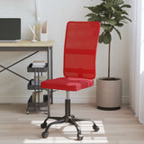 Office Chair Height Adjustable Wine Red Mesh Fabric 353012