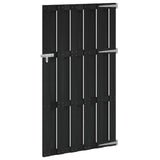 Garden Gate 100 x 180 cm WPC and Aluminium Black 42039046