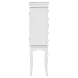 Free Standing Jewelery Cabinet White 246959