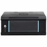 Network Cabinet with Storage Black 53 x 35 x 21 cm Steel 42017643
