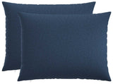 Cushion with Pillow HEERLEN 2 pcs Blue Fabric 928500