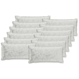 Cushion Cover 12 pcs HOUTEN Light Grey 40 x 80 cm Flannel 918423
