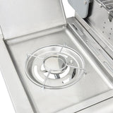 Gas BBQ Grill with 4 Burners Silver Stainless Steel 367590