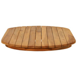 Table Top 90 x 45 x 3.5 cm Oval Solid Teak Wood Natural 42033161