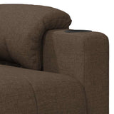 Recliner Chair Brown Fabric 348074