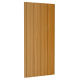 Roof Panels 36 pcs Galvanised Steel Light Wood 100x45 cm 317220
