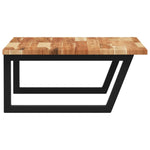 Basin Shelf Wall Mounted Steel and Solid Wood Acacia 3302923