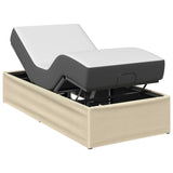 Electric Adjustable Bed Frame Cream 200 x 80 x 33.5 cm Steel 42037276