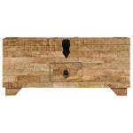 ZNTS Coffee Table Solid Mango Wood 80x40x35 cm 247327