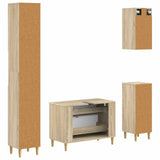 4 Piece Bathroom Cabinet Set ARNHEM Sonoma Oak Engineered Wood 3417929