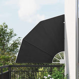 Balcony Privacy Screen 115 x 115 cm Polyester Anthracite 42000905