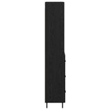 Highboard with Drawer Black Oak 69.5 x 34 x 180 cm 3416072