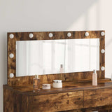 Vanity Mirror Rectangular Smoked Oak 100 x 45 x 18 cm 868329