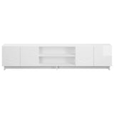TV Stand 180 x 34.5 x 40 cm High Gloss White Engineered Wood 8011499