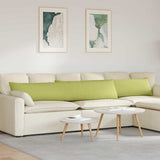 Sofa Pillows 2 pcs Light Green 200 x 40 cm Fabric 42013878