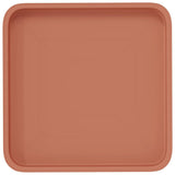 Square Flower Tray 24 pcs Brick Red 36 x 36 x 3 cm Plastic 42020372
