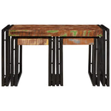 Nesting Table 3 pcs Solid reclaim Wood and Metal 4104732