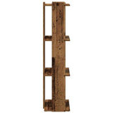 Bookcase 3-Tier Old Wood 60x30x120 cm Engineered Wood 860272