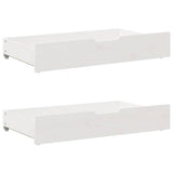 Bed Frame without Mattress White 120x200 cm Solid Wood Pine 3301513