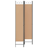 Room Divider Beige 160 x 220 cm Fabric 42039204