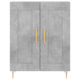 Highboard Concrete Grey 69.5x34x180 cm Engineered Wood 3199677