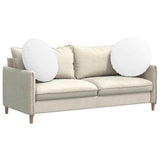 Seat Cushions 2 pcs White 80 x 29 cm Fabric 42014242