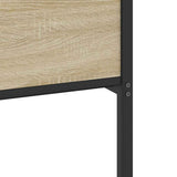 Metal Bed Frame without Mattress Sonoma Oak 180x200 cm Super King 3325125