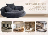 COOLMORE Lazy Sofa Durable Comfort Lounger High Back Bean Bag Chair Couch With Three Pillows for W2678P312246
