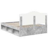 Bed Frame with Headboard Concerte 140 x 190 cm Solid Pine Wood 3413311