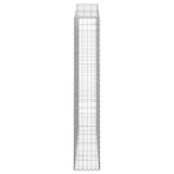 Arched Gabion Baskets 3 pcs 200x30x180/200 cm Galvanised Iron 3145515