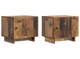 Bedside Cabinet 2 pcs Old Wood 43 x 34.5 x 50 cm 893892