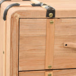 Drawer Cabinet Solid Fir Wood 91x35x73 cm 245774