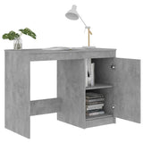 Desk Concrete Grey 100x50x76 cm Engineered Wood 801800