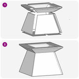 Fire Pit Black 48 x 48 x 40 cm Steel 858922