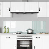 Kitchen Backsplash 2 pcs White 90 x 50 cm Tempered Glass 3415525