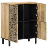 Side Cabinet 60x33x75 cm Solid Wood Mango 358238