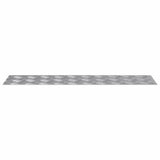 Stair Tread Rectangular 4 pcs Silver 80 x 20 cm Aluminium 4104260
