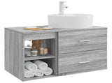 Bathroom Furniture Set 2 pcs Grey Sonoma Engineered Wood 3403909
