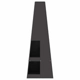 Fire Pit Black 35 x 35 x 100 cm Steel 858946