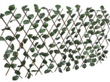 Willow Trellis Fences 5 pcs with Artificial Leaves 180x60 cm 147752