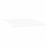 Retractable Awning Manual White 400 x 350 cm Fabric 3330796
